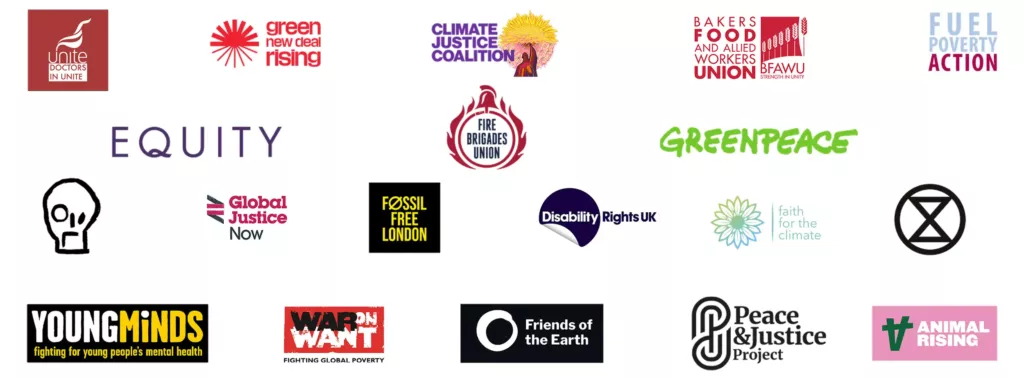 Logo wall of participating organisations